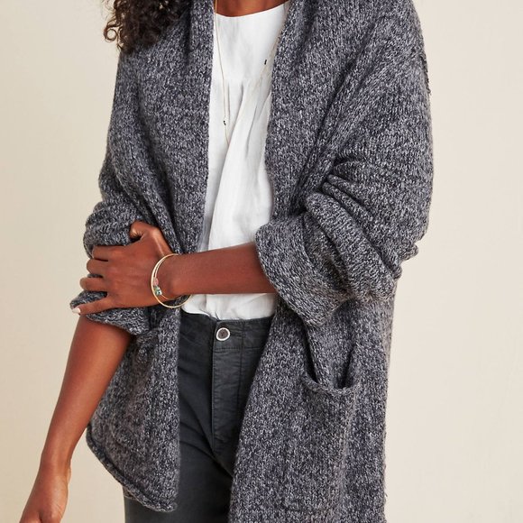 grey slouchy cardigan